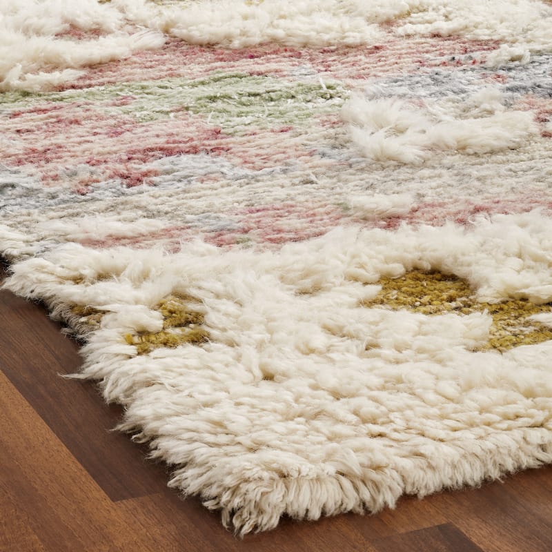 Carbon Loft Silkina Rose Multi Shag Area Rug