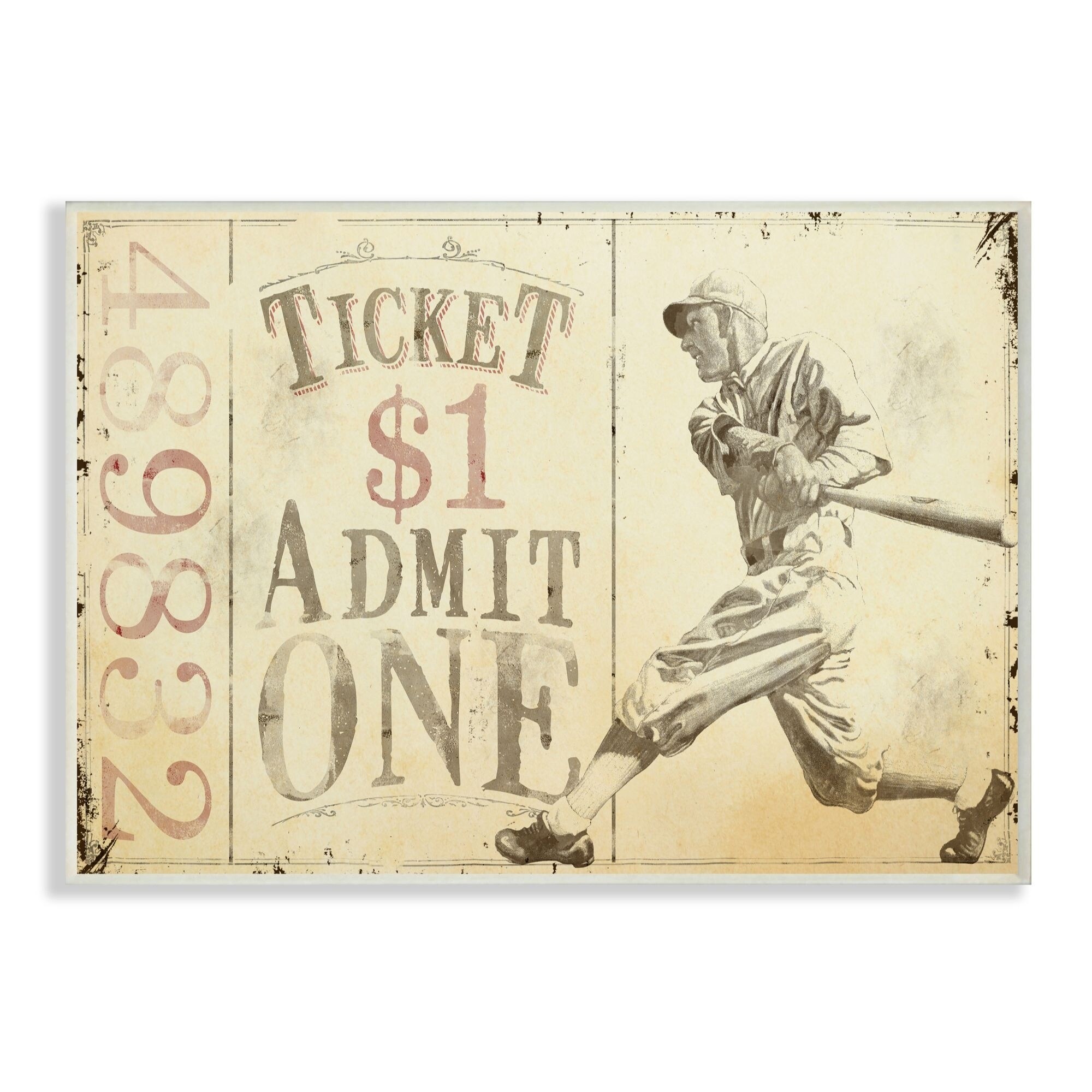 Vintage Children and Sports, Boys Playing Baseball Poster