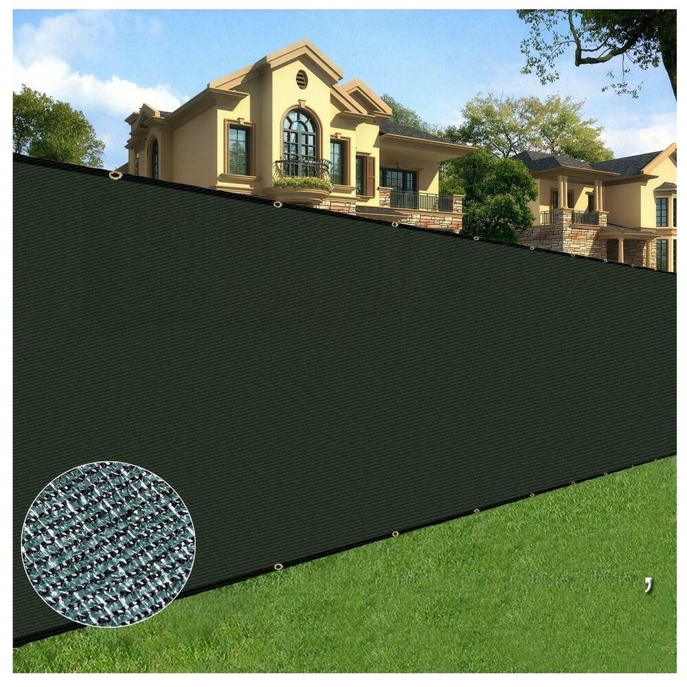 Ifenceview 3'x3'-3'x50' Green Fence Privacy Screen Mesh Fabric Garden Outdoor 