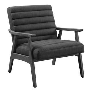 OSP Home Furnishings Asher Mid-Century Accent Chair in Washed Frame