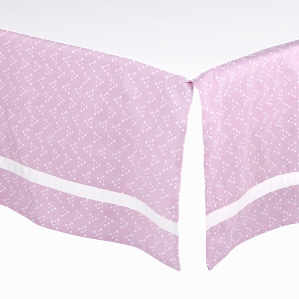 slide 1 of 1, The Peanutshell Little Peanut Lilac Dust Ruffle