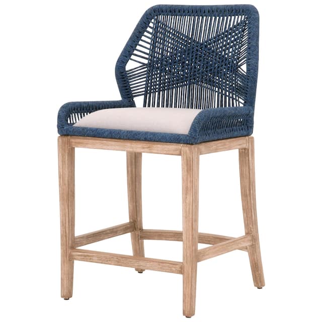 The Curated Nomad Hurlingham Rope Weave Counter Stool N/A Overstock