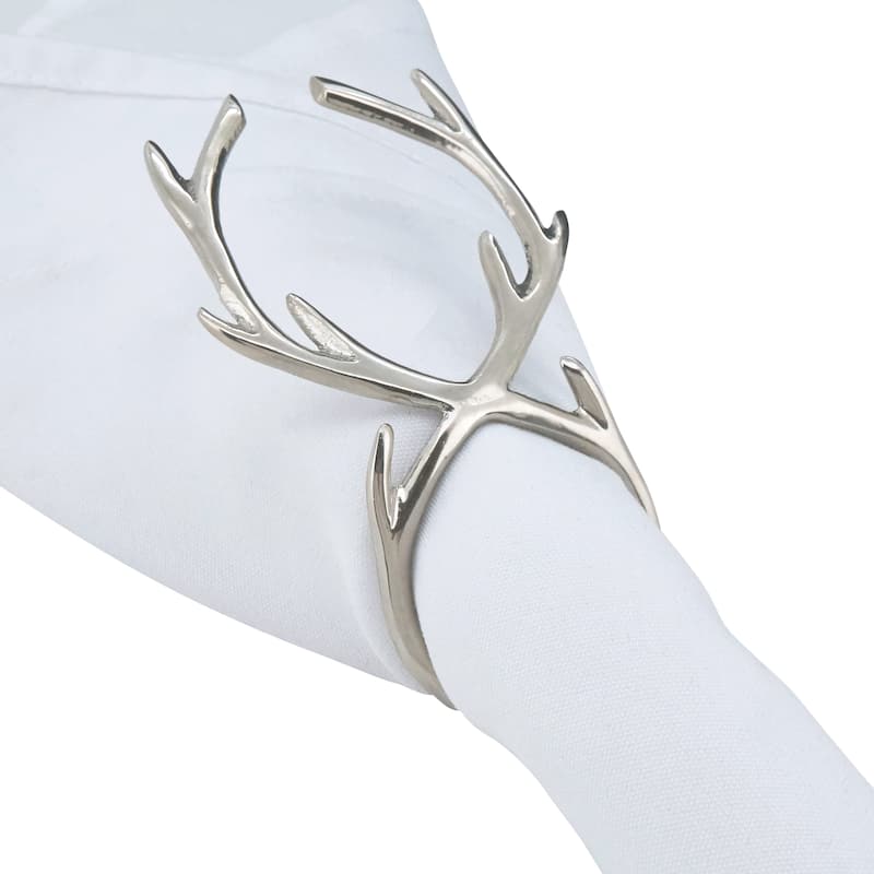Antler Design Napkin Rings (Set of 4)