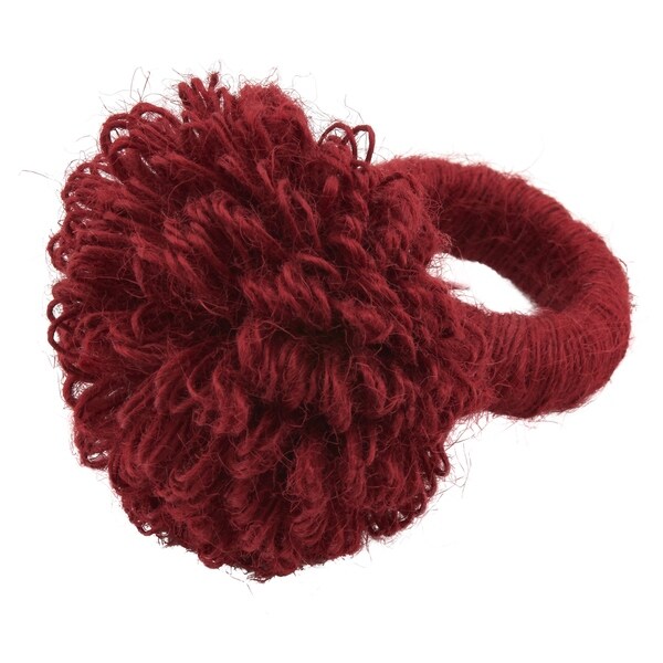 Jute Napkin Rings with Flower Design (Set of 4) On Sale Overstock