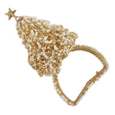 Napkin Ring Holders With Christmas Tree Design (Set of 4)