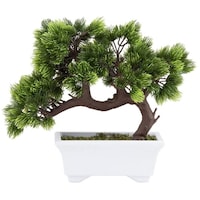 Artificial Potted Pine Bonsai Tree Indoor House Plant - Bed Bath 