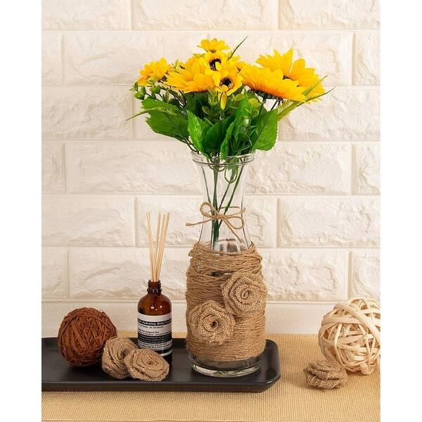 Shop 24 Lace Burlap Fabric Flower Embellishment For Craft Diy