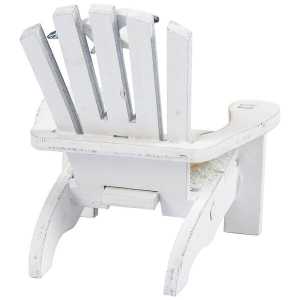 Shop 4pcs Wooden Chair Ornament With Desk Decorations Ocean Beach Design Home Decor Overstock 29743789