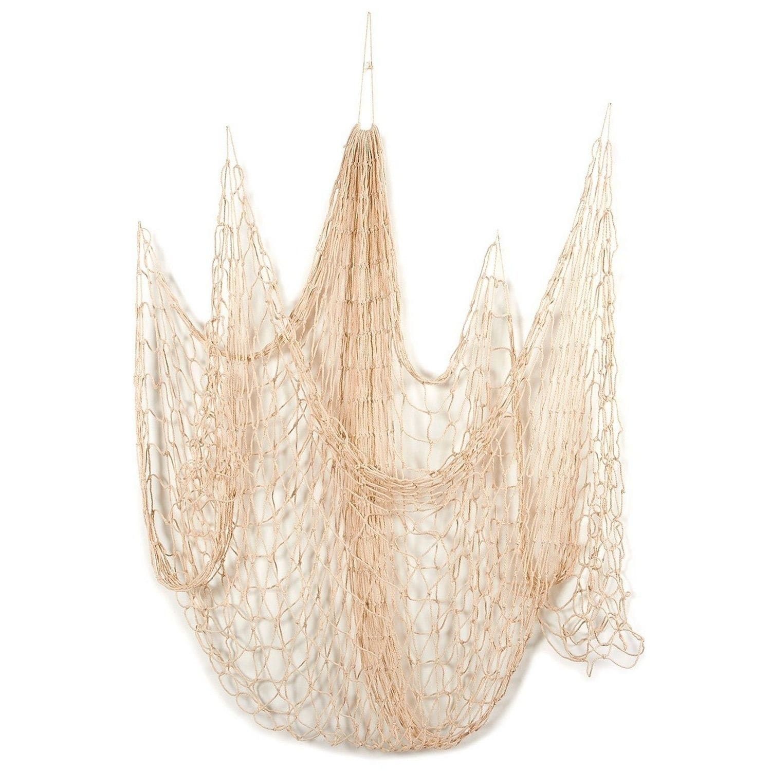 Beige Decorative Nautical Fish Netting Fishing Sea Net Home Decorations 79  x 60 - Bed Bath & Beyond - 29743796