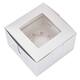 24-pack Glossy Bakery Cupcake Boxes With Window Inserts, Gold Silver 