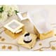 24-pack Glossy Bakery Cupcake Boxes With Window Inserts, Gold Silver 