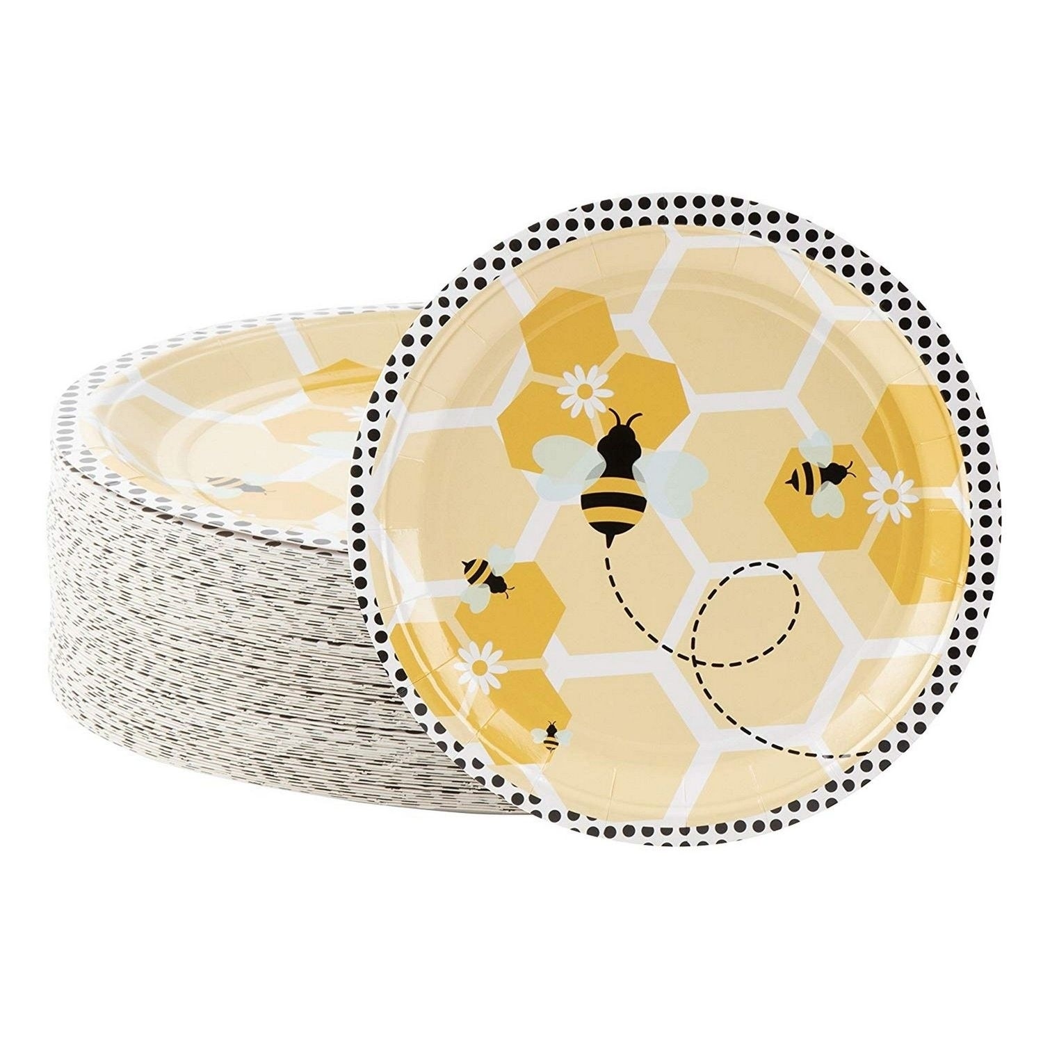 Bees Melamine Paper Plate - 9 Inch