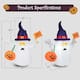 Halloween Decoration Lighted Inflatable Pumpkin White Ghost Black Cat ...