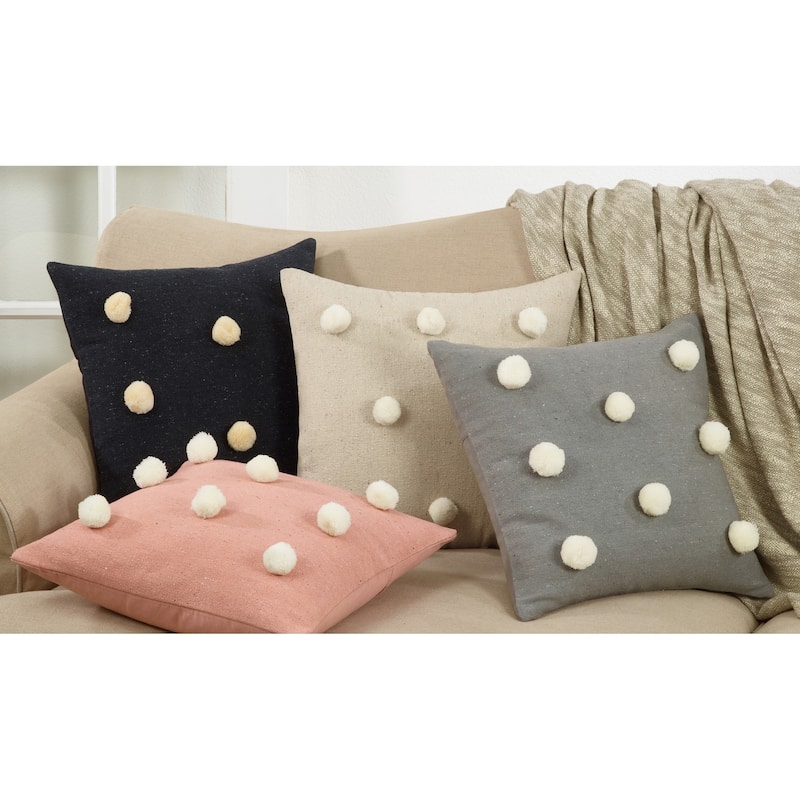 Pom Pom Throw Pillow