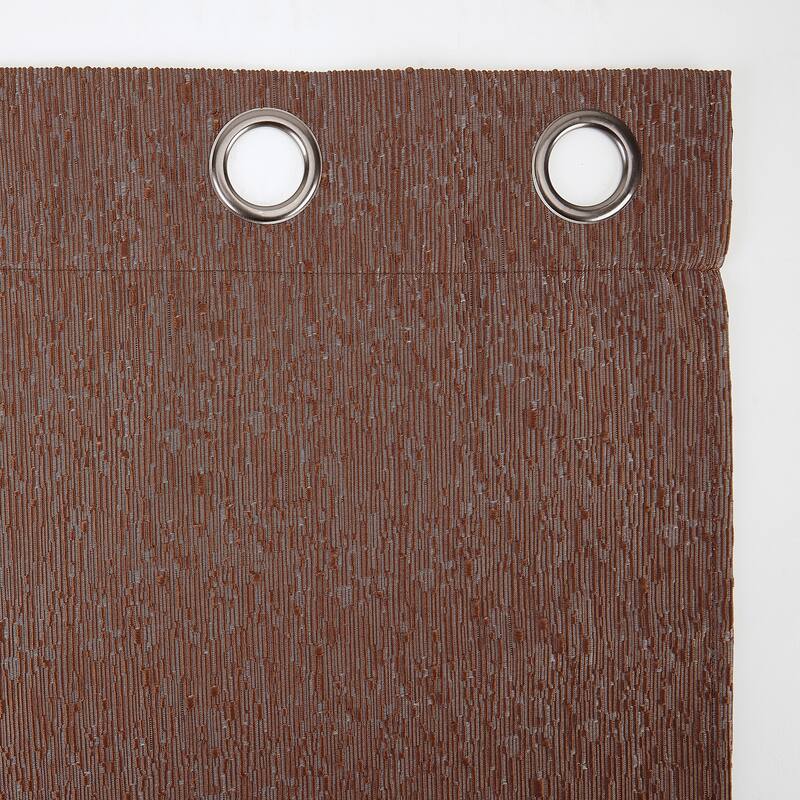 Sun Zero Noir Dimensional Thermal Extreme Total Blackout Grommet Curtain Panel, Single Panel