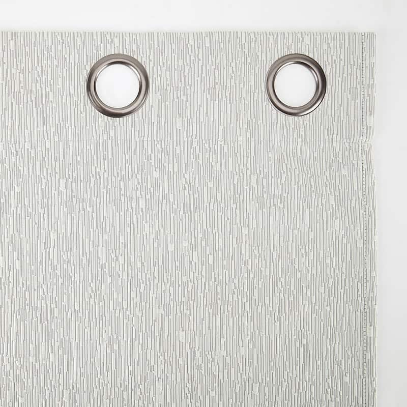 Sun Zero Noir Dimensional Thermal Extreme Total Blackout Grommet Curtain Panel, Single Panel