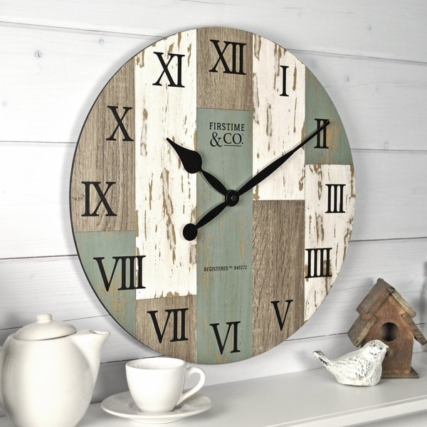 FirsTime & Co.® Coastal Cottage Wall Clock - 15.5"