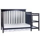 preview thumbnail 2 of 3, Dream On Me Chloe 5 in 1 Convertible Crib with Changer Navy
