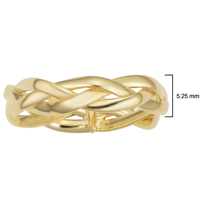 14k Yellow Gold 5.25 millimeter Braided Ring (size 6, 7, 8 or 9)