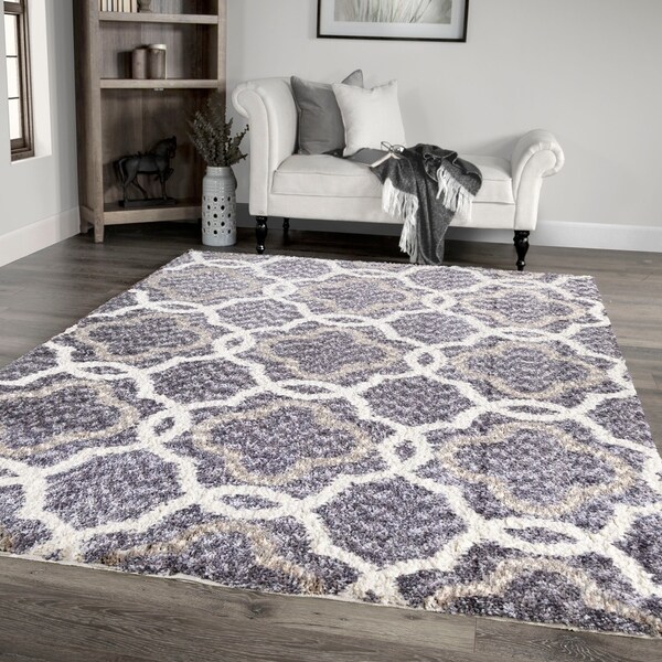 Palmetto Living Jennifer Adams Cotton Tail Four Leaf Clover Area Rug - 5'3" x 7'6"