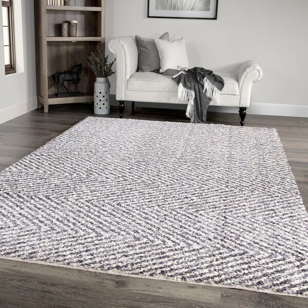 Palmetto Living Jennifer Adams Cotton Tail Harrington Grey Area Rug - 7'10" x 10'10"