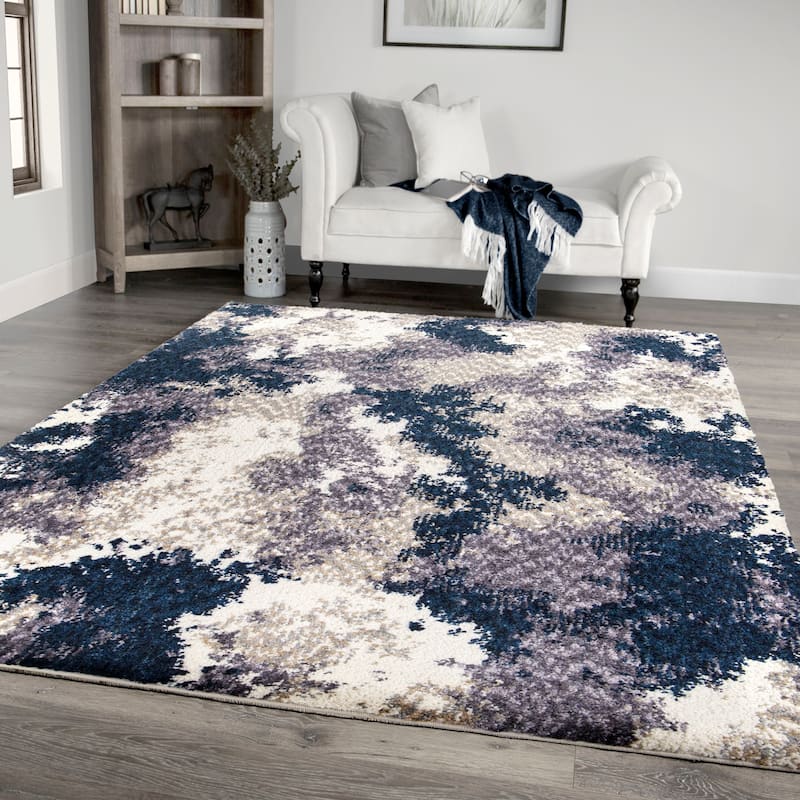 Orian Rugs Luxe Cherrydale Abstract Soft Shag Area Rug