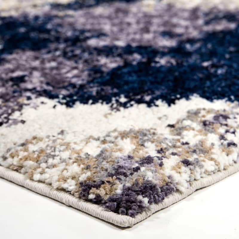 Orian Rugs Luxe Cherrydale Abstract Soft Shag Area Rug