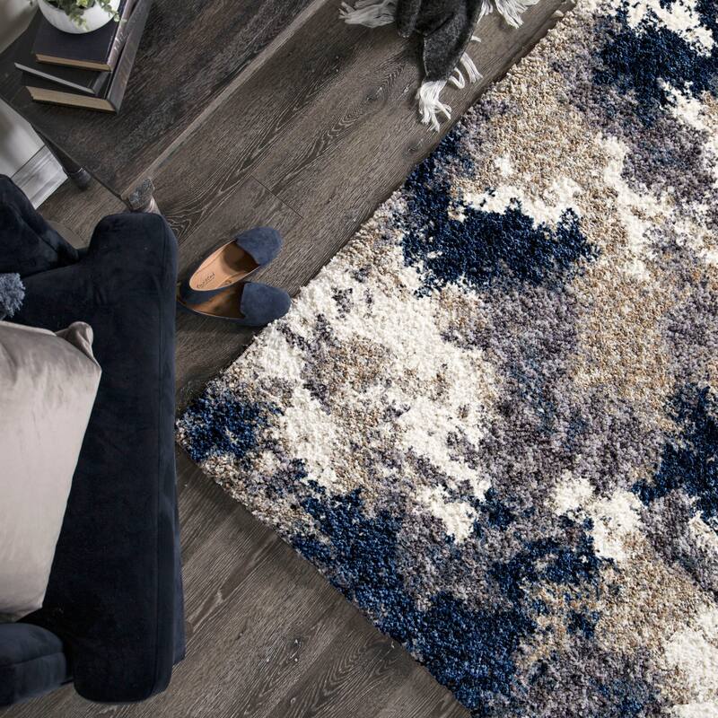 Orian Rugs Luxe Cherrydale Abstract Soft Shag Area Rug