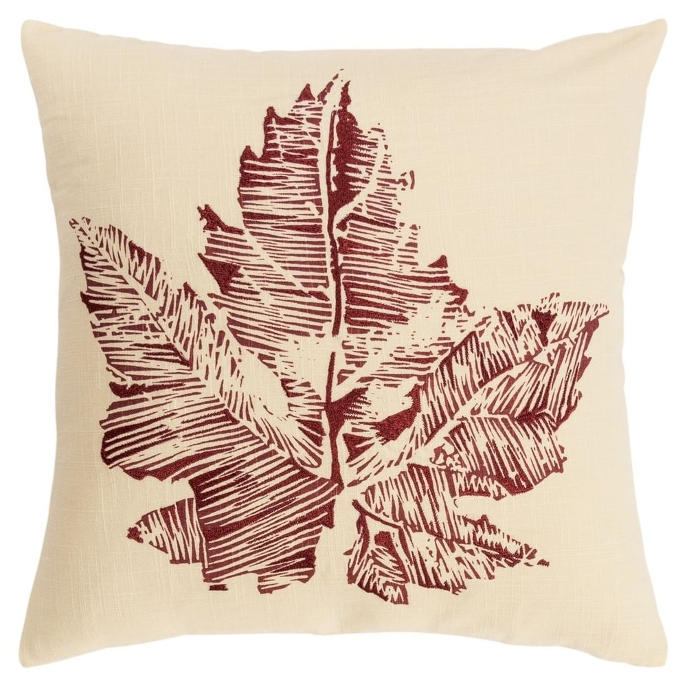 Autumn Leaves Needlepoint Pillow - Village House Pillows