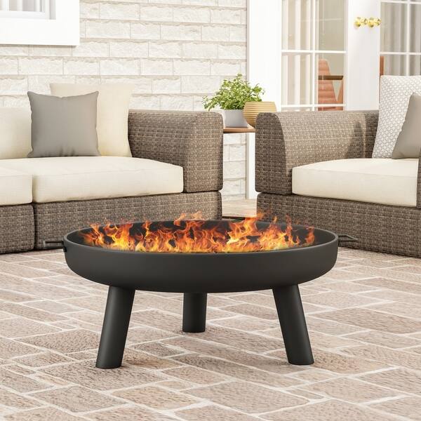 Shop 27 5 Outdoor Fire Pit By Pure Garden 27 55 X 27 55 X 13 5