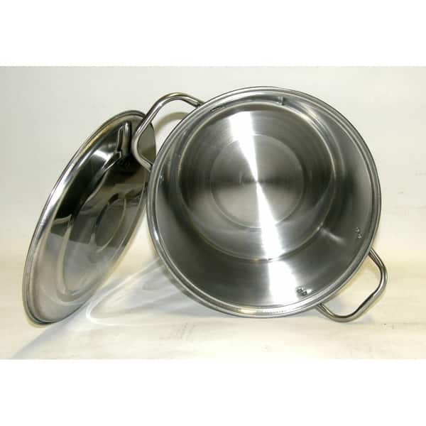 Alpine Cuisine AI14437-6 Aramco Stock Pot Stainless Steel, 6.5-Quart