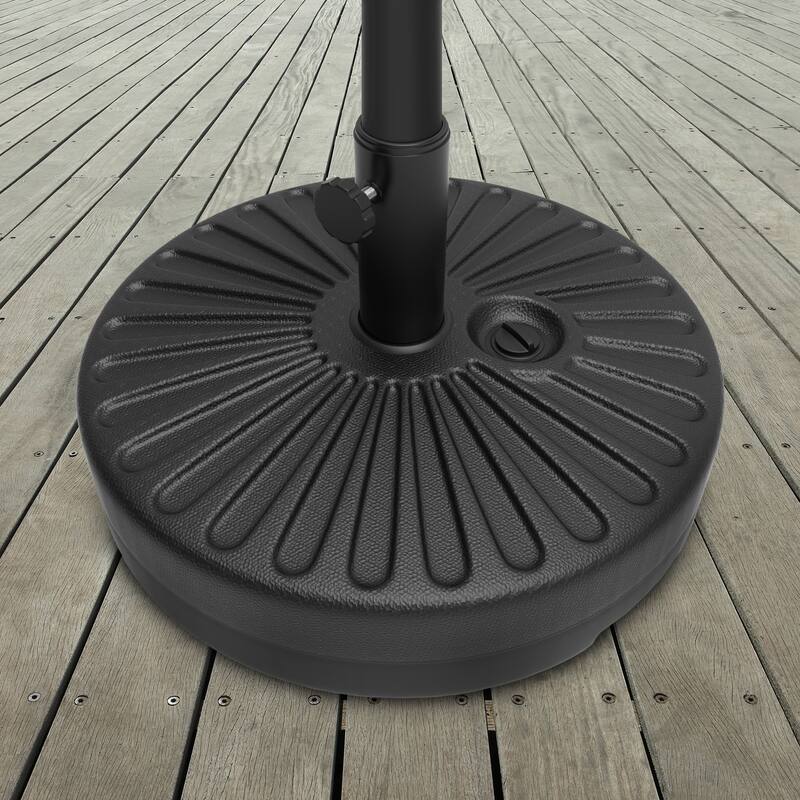 Weighted Round Patio Umbrella Base by Pure Garden - 20 x 20 x 11
