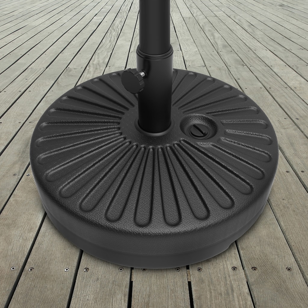 Weighted Round Patio Umbrella Base by Pure Garden - 20 x 20 x 11
