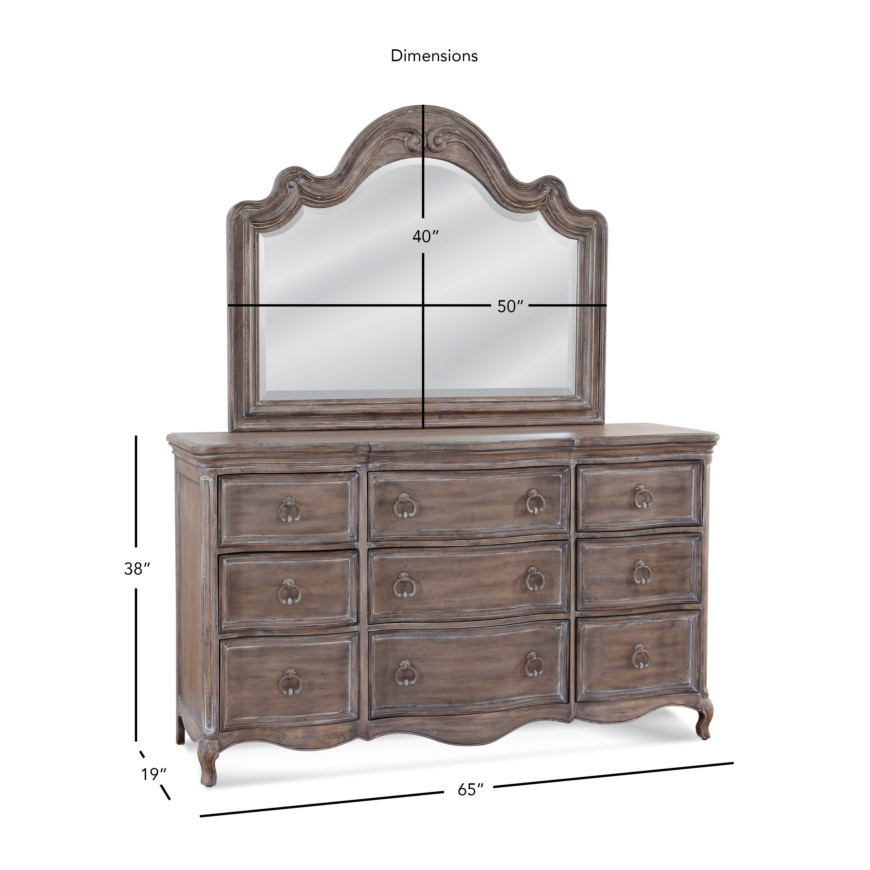 Shop Georgiana 9 Drawer Dresser And Mirror By Greyson Living