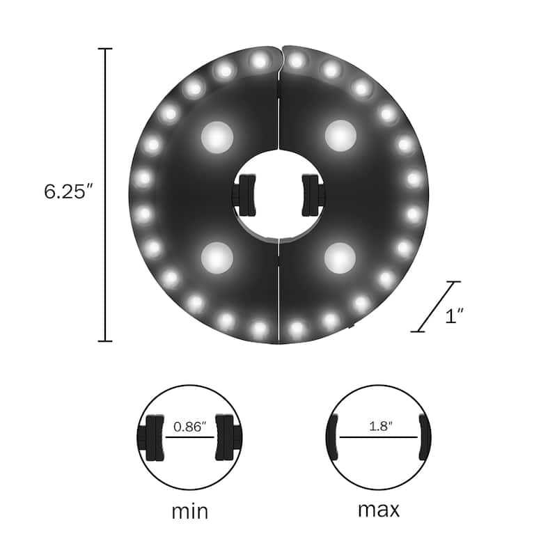 Cordless LED Patio Umbrella Light by Pure Garden