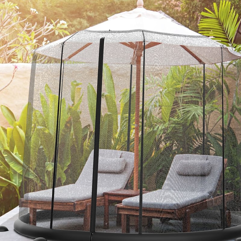 9-foot Patio Umbrella Mosquito Net by Havenside Home