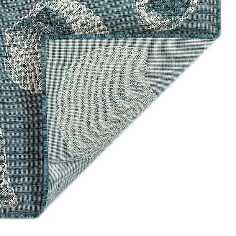Liora Manne Carmel Shells Casual Indoor/ Outdoor Flat Area Rug