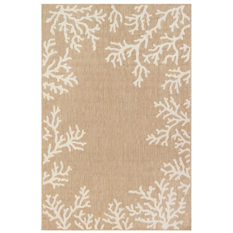 Liora Manne Carmel Coral Border Indoor/Outdoor Area Rug