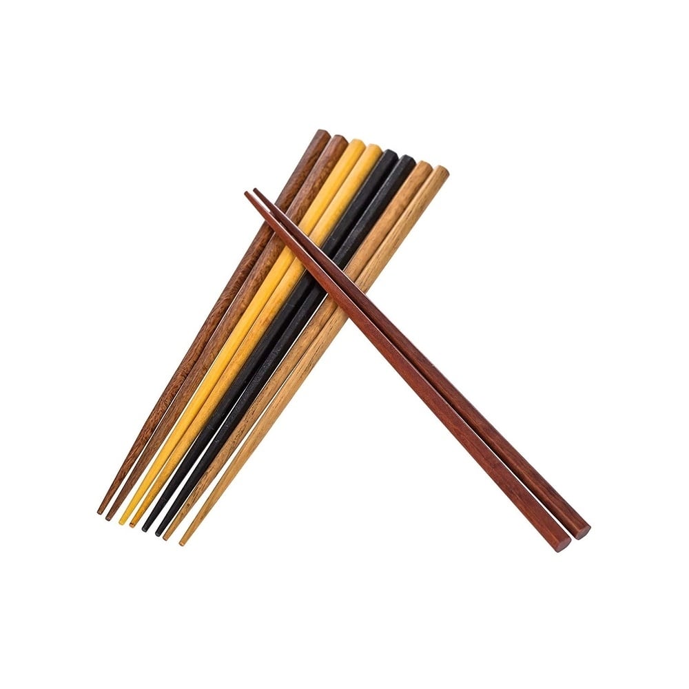 Heim Concept 8 Pair Natural Hardwood Japanese Reusable Wood Chopsticks - On  Sale - Bed Bath & Beyond - 29747934