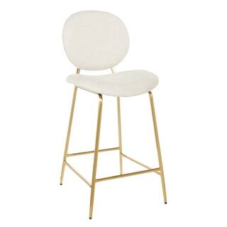 OSP Home Furnishings Jade 26 inch Gold Frame Counter Stool