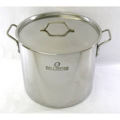 52QT Stainless Steel Stock Pot with Steamer Rack.