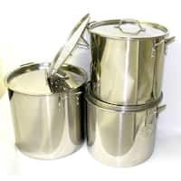 42Qt Stainless Steel Stock Pot with Steamer Basket - On Sale - Bed Bath &  Beyond - 29748420