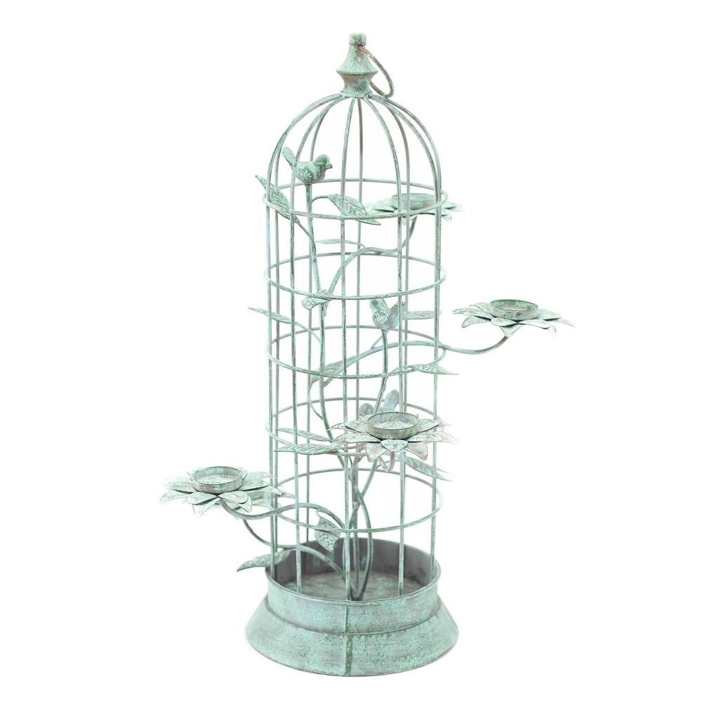 Metal Bird Cage Candle Holder