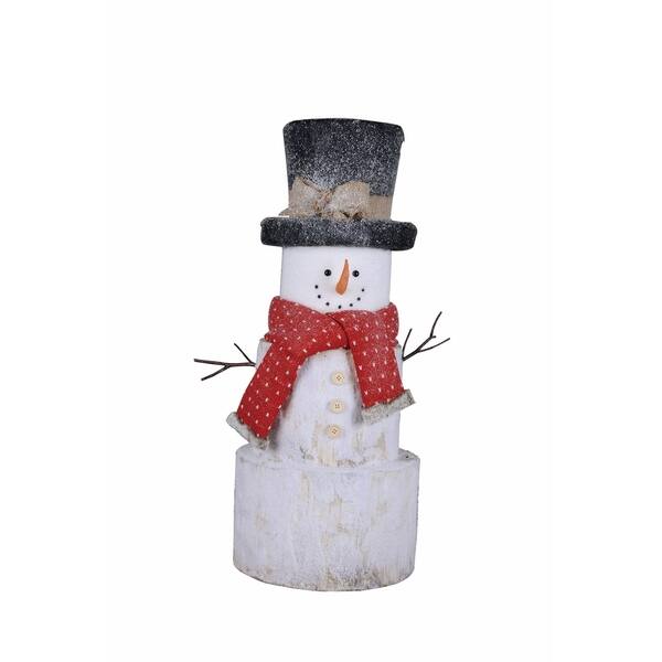 Transpac Foam Large White Christmas Tall Snowman - Bed Bath & Beyond ...
