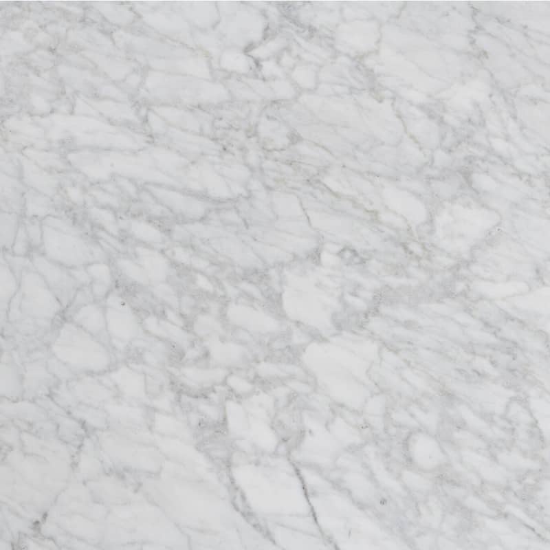 White Carrara Italian Marble Coffee Table