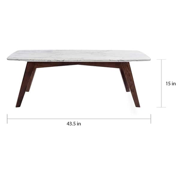 Beautiful Italian Marble Rectangular Coffee Table Host Intimate ...