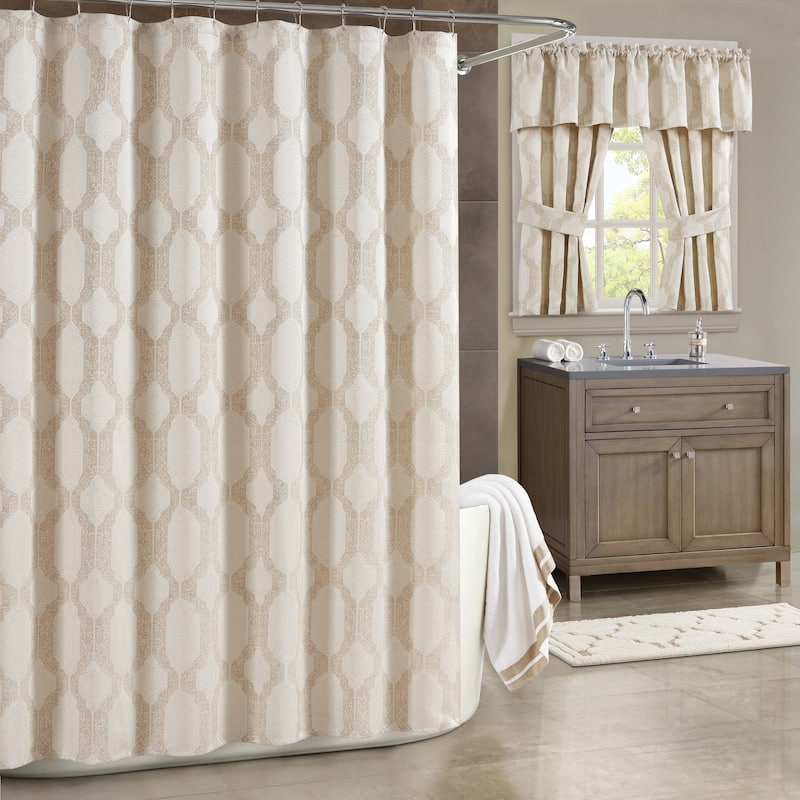 J. Queen New York Soho Woven Jacquard Shower Curtain