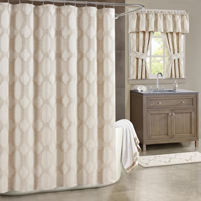 J. Queen New York Soho Woven Jacquard Shower Curtain