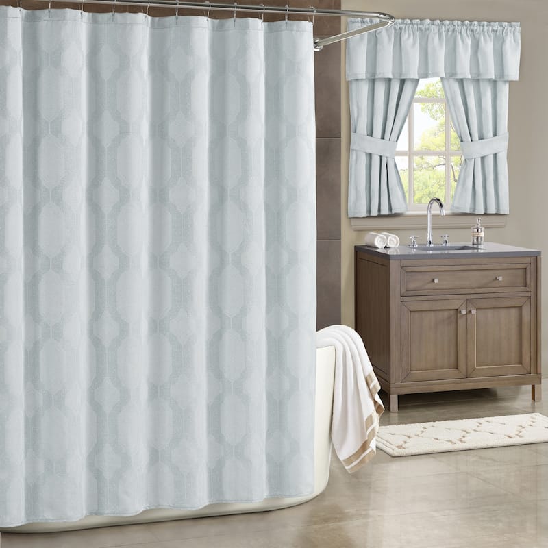 J. Queen New York Soho Woven Jacquard Shower Curtain