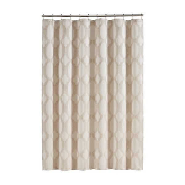 J. Queen New York Soho Woven Jacquard Shower Curtain On Sale Bed